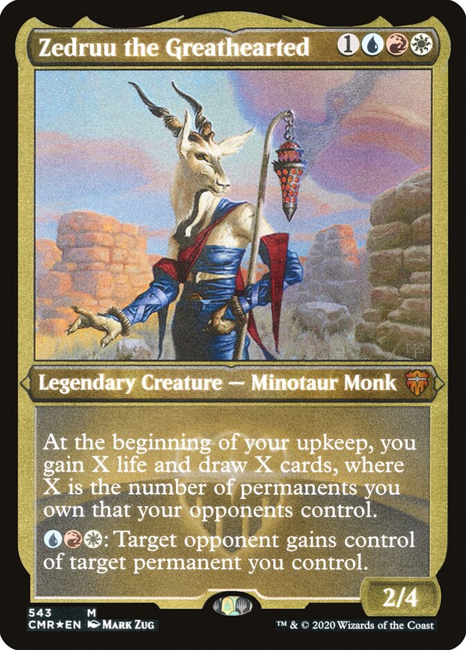 Zedruu the Greathearted (Etched) [Commander Legends] MTG Single Magic: The Gathering | Red Claw Gaming
