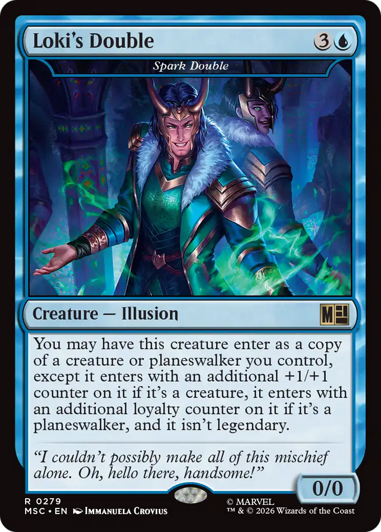 Loki's Double - Spark Double [Marvel Super Heroes Commander] MTG Single Magic: The Gathering | Red Claw Gaming