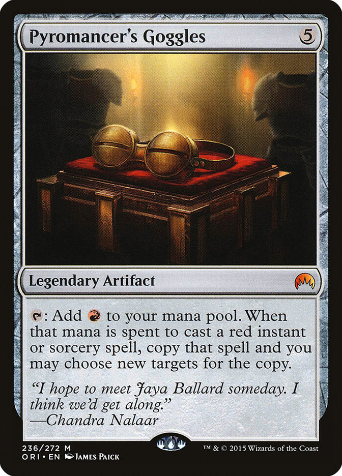 Pyromancer's Goggles [Magic Origins] MTG Single Magic: The Gathering | Red Claw Gaming