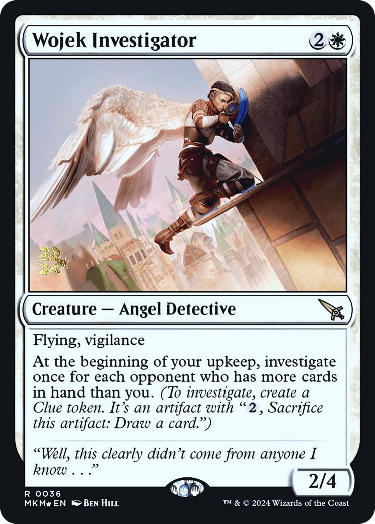 Wojek Investigator [Murders at Karlov Manor Prerelease Promos] MTG Single Magic: The Gathering | Red Claw Gaming