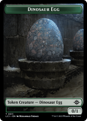 Dinosaur Egg // Dinosaur (0010) Double-Sided Token [The Lost Caverns of Ixalan Tokens] MTG Single Magic: The Gathering | Red Claw Gaming