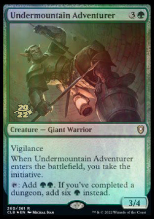 Undermountain Adventurer [Commander Legends: Battle for Baldur's Gate Prerelease Promos] MTG Single Magic: The Gathering | Red Claw Gaming