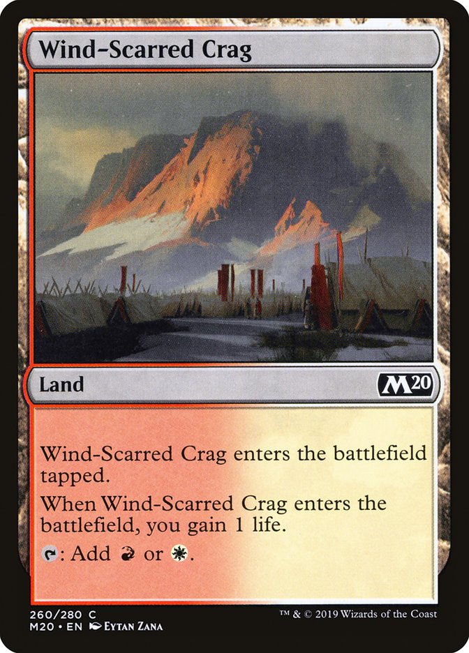 Wind-Scarred Crag [Core Set 2020] MTG Single Magic: The Gathering | Red Claw Gaming