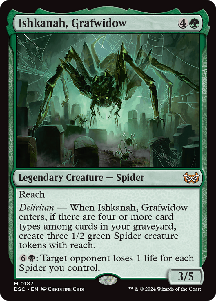 Ishkanah, Grafwidow [Duskmourn: House of Horror Commander] MTG Single Magic: The Gathering | Red Claw Gaming
