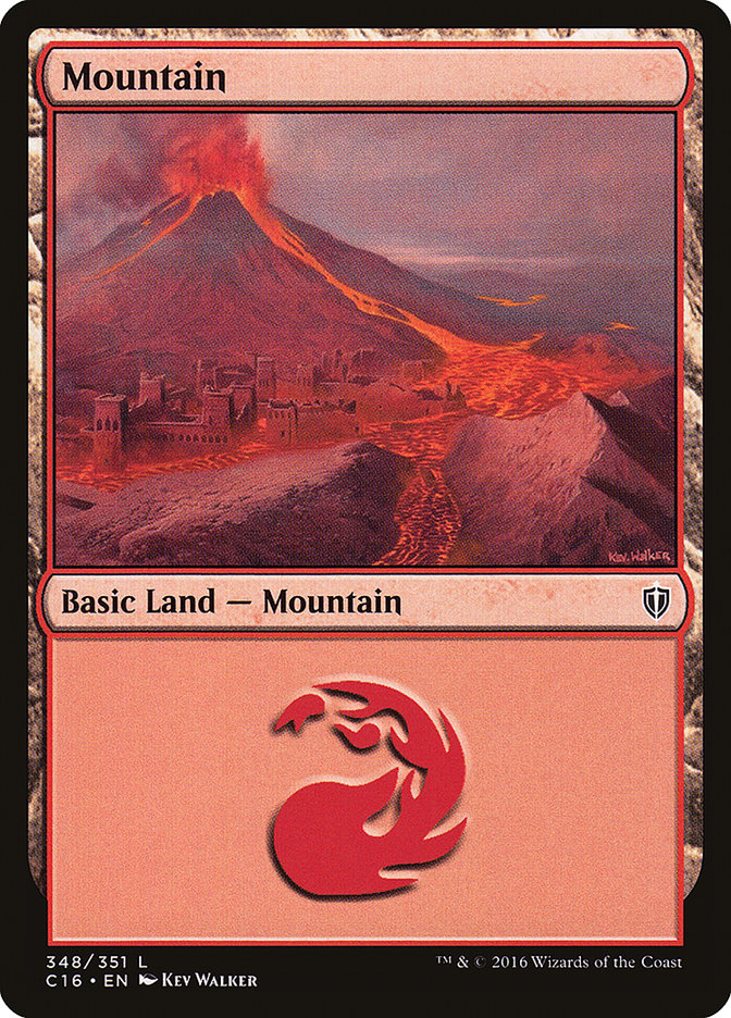 Mountain (348) [Commander 2016] MTG Single Magic: The Gathering | Red Claw Gaming