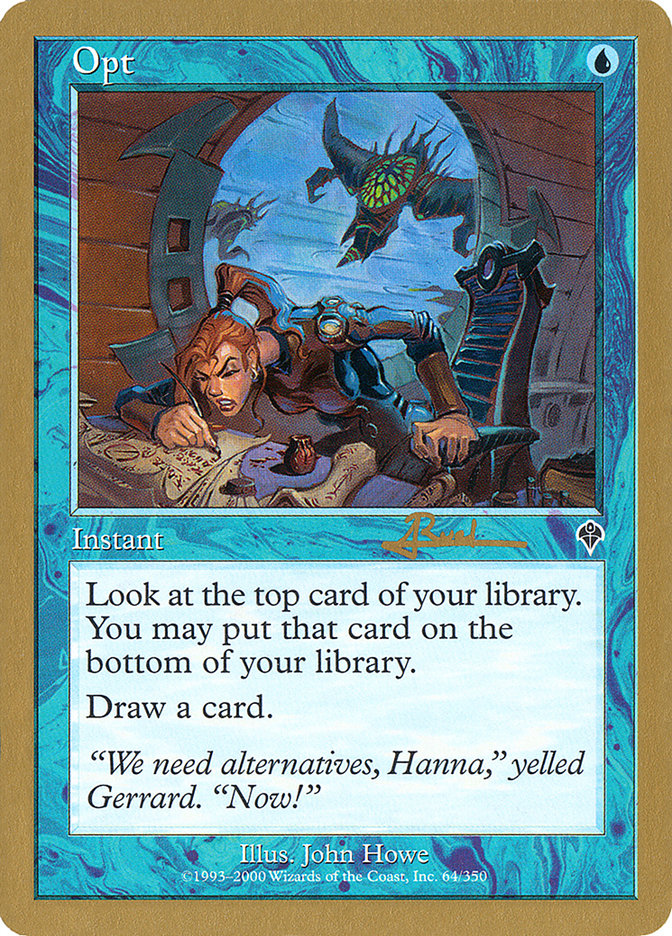 Opt (Antoine Ruel) [World Championship Decks 2001] MTG Single Magic: The Gathering | Red Claw Gaming