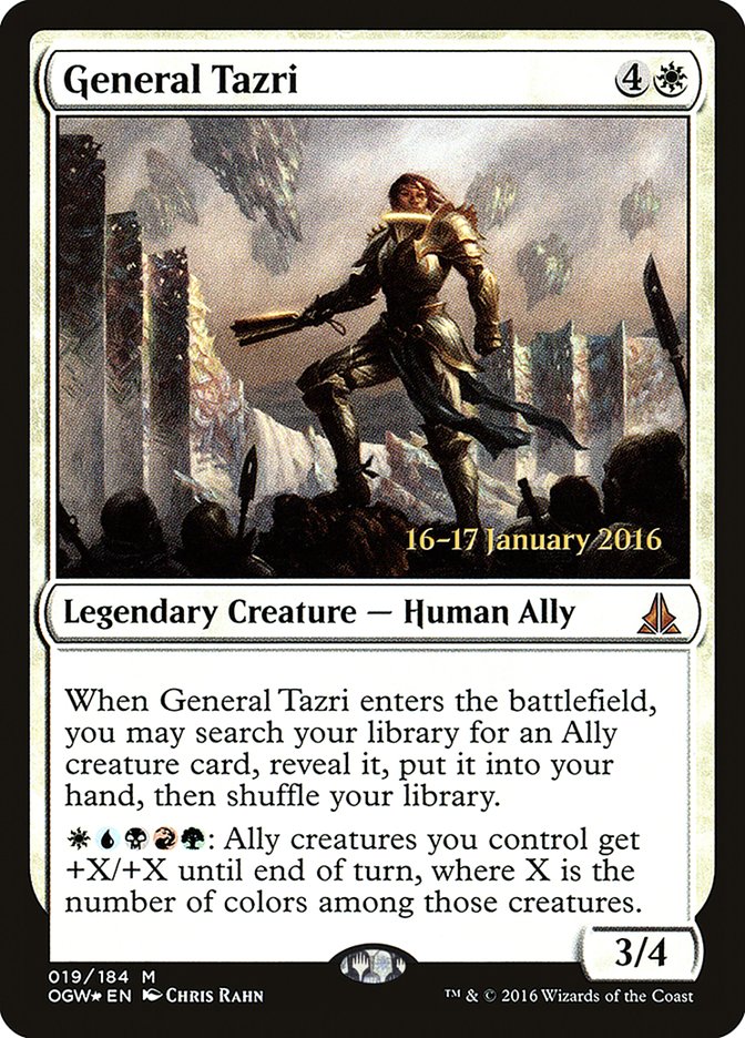 General Tazri [Oath of the Gatewatch Prerelease Promos] MTG Single Magic: The Gathering | Red Claw Gaming