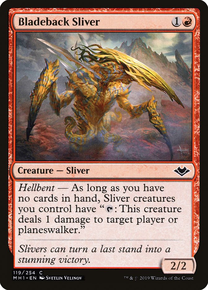 Bladeback Sliver [Modern Horizons] MTG Single Magic: The Gathering    | Red Claw Gaming