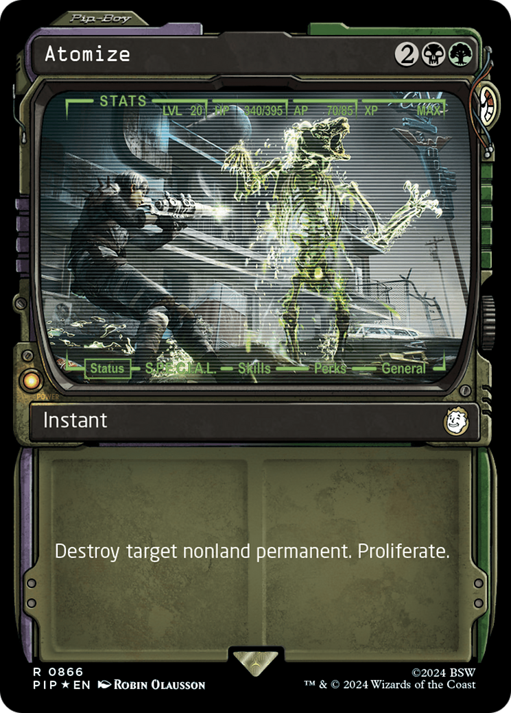Atomize (Showcase) (Surge Foil) [Fallout] MTG Single Magic: The Gathering | Red Claw Gaming