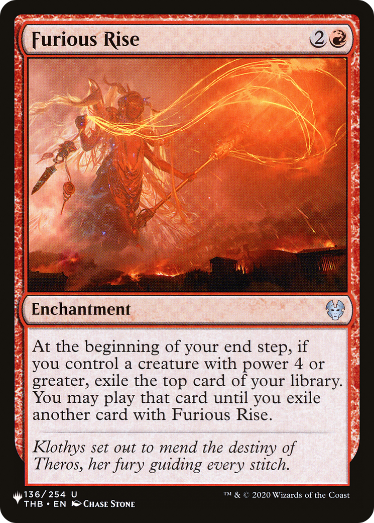 Furious Rise [The List] MTG Single Magic: The Gathering | Red Claw Gaming