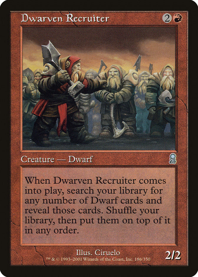 Dwarven Recruiter [Odyssey] MTG Single Magic: The Gathering | Red Claw Gaming