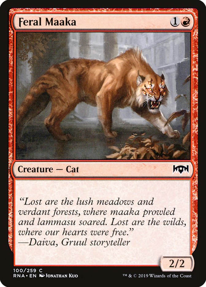 Feral Maaka [Ravnica Allegiance] MTG Single Magic: The Gathering | Red Claw Gaming