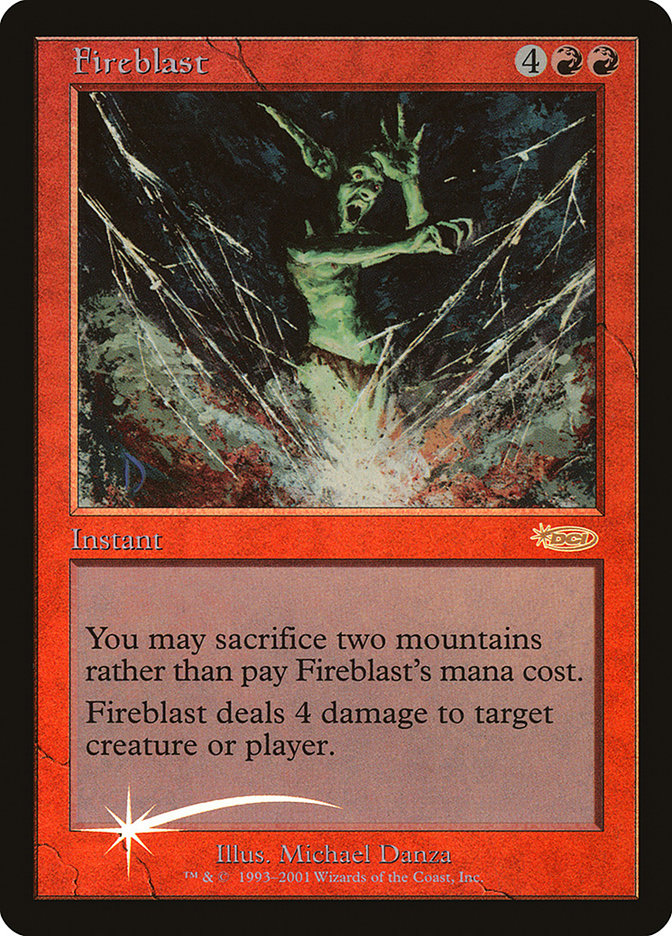 Fireblast [Friday Night Magic 2001] MTG Single Magic: The Gathering | Red Claw Gaming