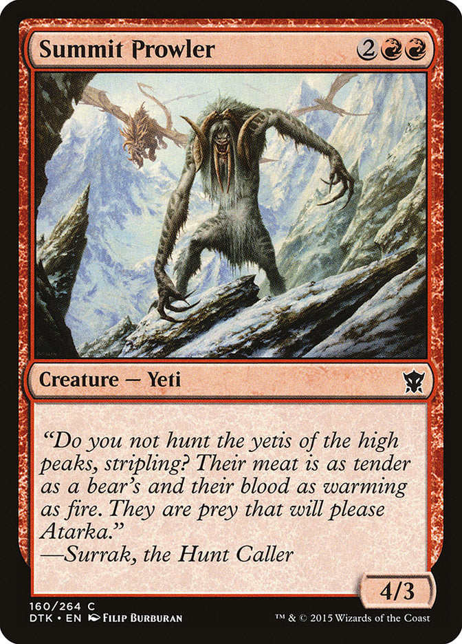Summit Prowler [Dragons of Tarkir] MTG Single Magic: The Gathering | Red Claw Gaming
