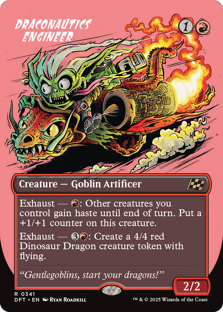 Draconautics Engineer (Borderless) [Aetherdrift] MTG Single Magic: The Gathering | Red Claw Gaming