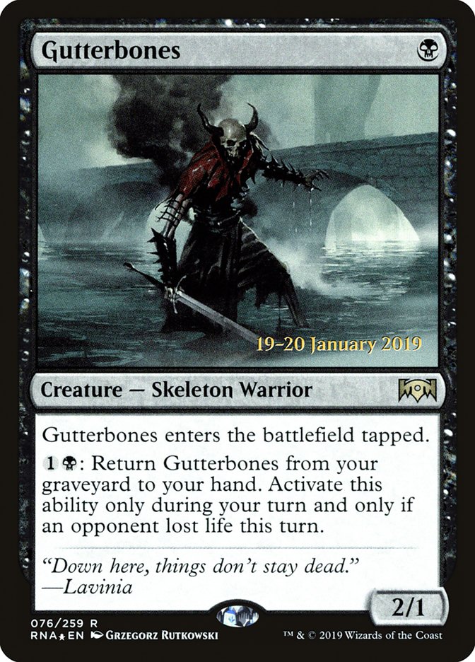Gutterbones [Ravnica Allegiance Prerelease Promos] MTG Single Magic: The Gathering | Red Claw Gaming