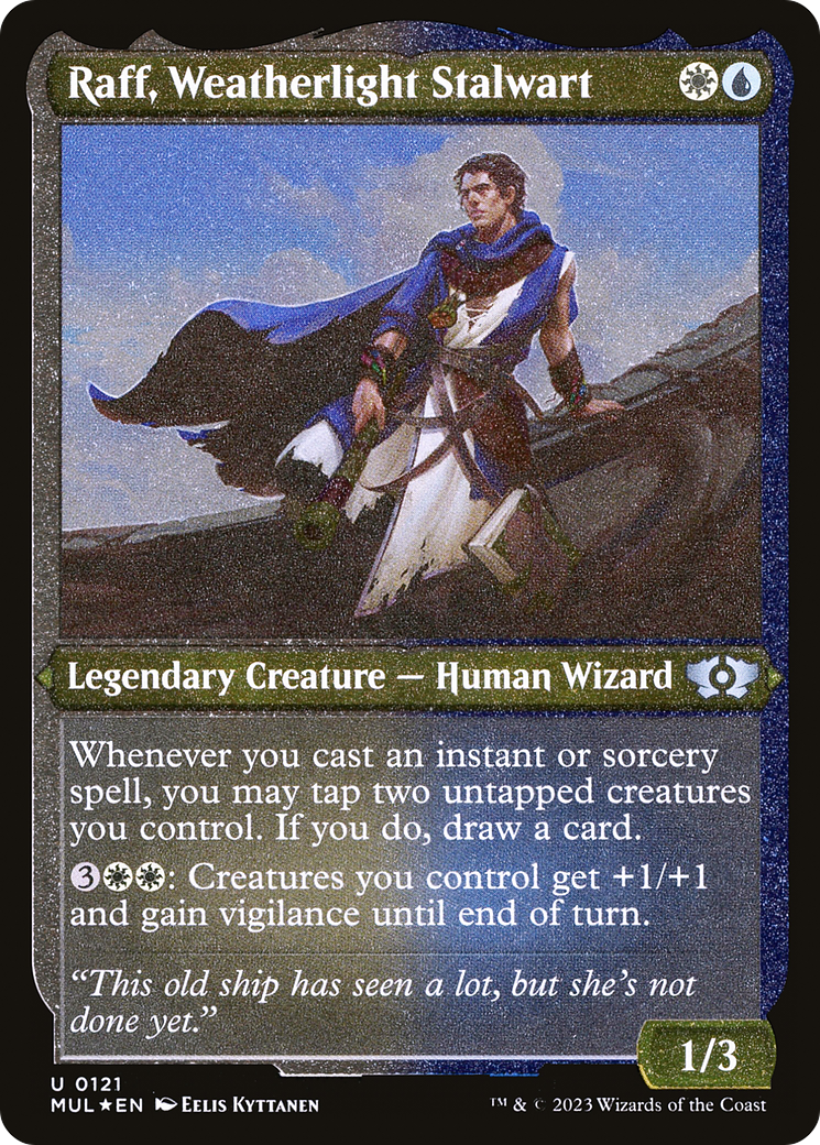 Raff, Weatherlight Stalwart (Foil Etched) [Multiverse Legends] MTG Single Magic: The Gathering | Red Claw Gaming