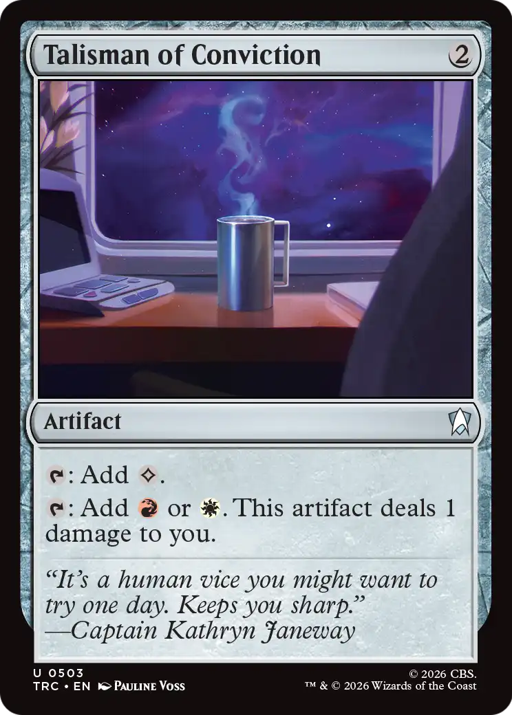 Talisman of Conviction (Surge Foil) [Star Trek Commander] MTG Single Magic: The Gathering | Red Claw Gaming