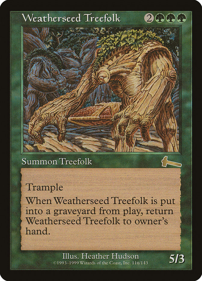 Weatherseed Treefolk [Urza's Legacy] MTG Single Magic: The Gathering | Red Claw Gaming