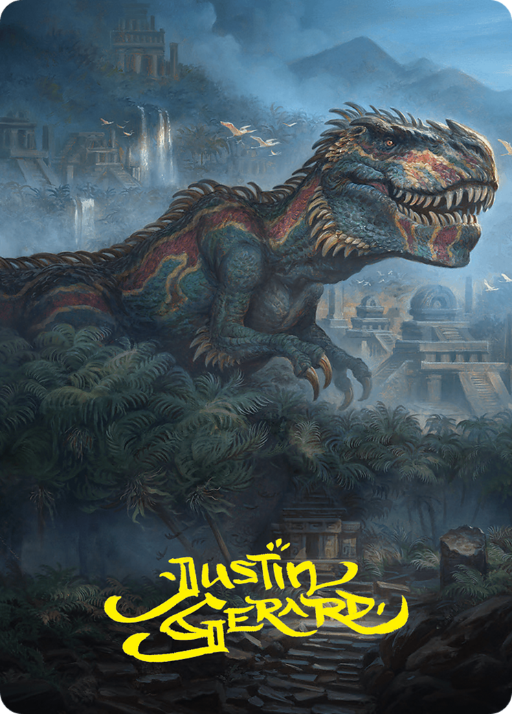 Ghalta, Primal Hunger Art Card (41/54) (Gold-Stamped Signature) [Foundations Art Series] MTG Single Magic: The Gathering | Red Claw Gaming