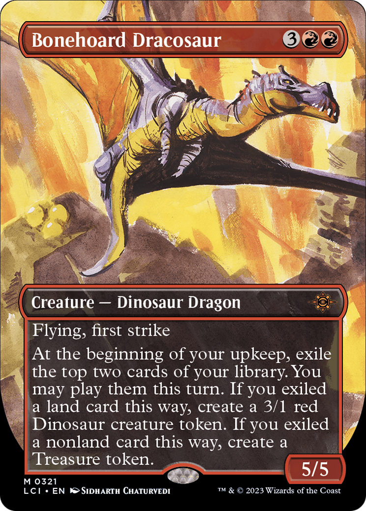 Bonehoard Dracosaur (Borderless) [The Lost Caverns of Ixalan] MTG Single Magic: The Gathering    | Red Claw Gaming