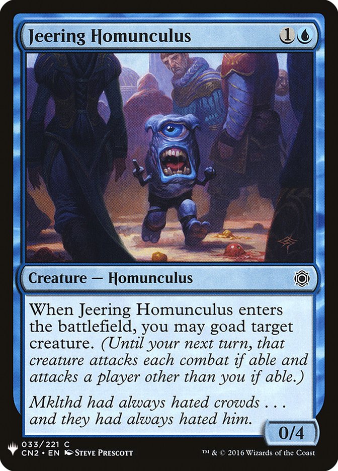 Jeering Homunculus [Mystery Booster] MTG Single Magic: The Gathering    | Red Claw Gaming