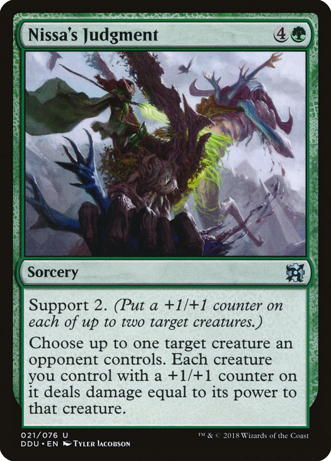 Nissa's Judgment [Duel Decks: Elves vs. Inventors] MTG Single Magic: The Gathering | Red Claw Gaming
