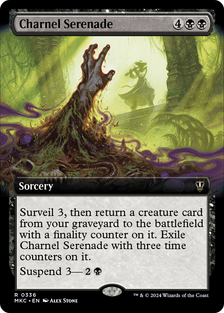 Charnel Serenade (Extended Art) [Murders at Karlov Manor Commander] MTG Single Magic: The Gathering | Red Claw Gaming