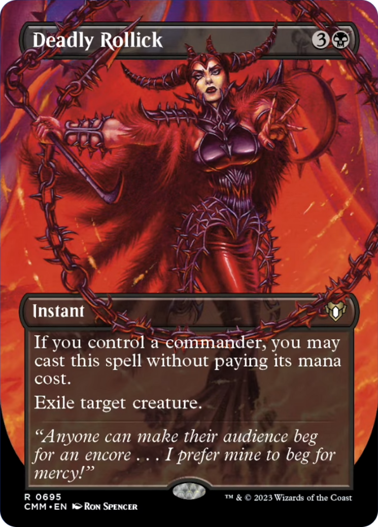 Deadly Rollick (Borderless Alternate Art) [Commander Masters] MTG Single Magic: The Gathering | Red Claw Gaming