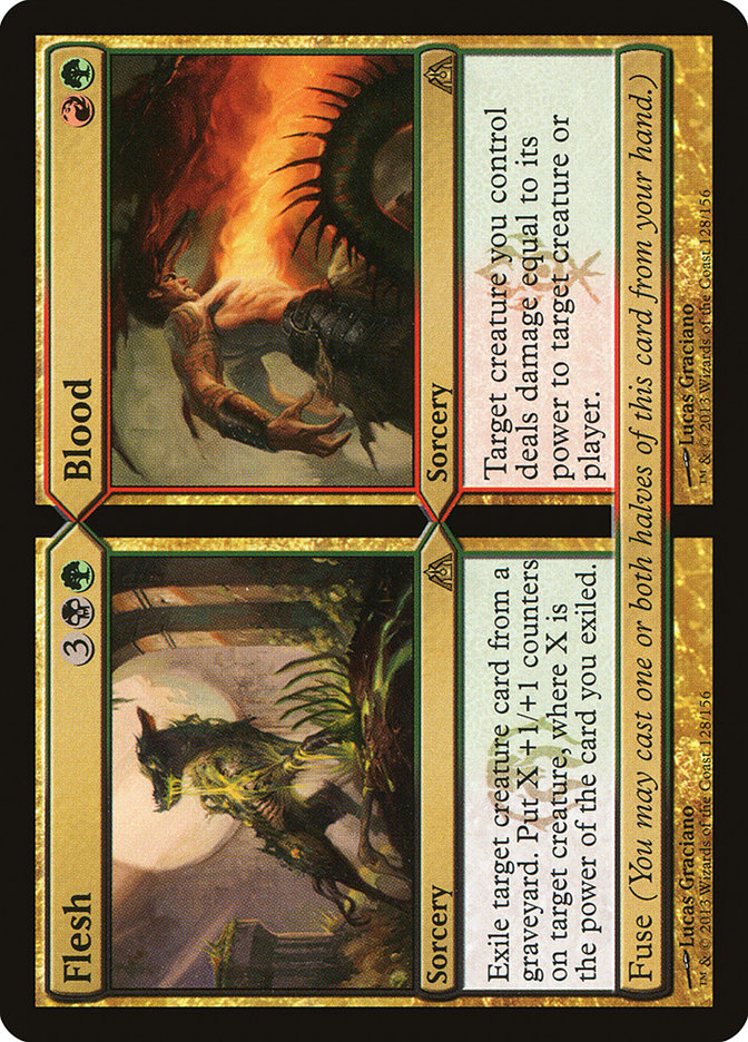 Flesh // Blood [Dragon's Maze] MTG Single Magic: The Gathering | Red Claw Gaming