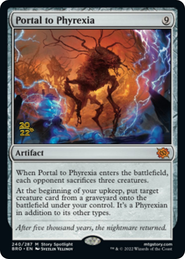 Portal to Phyrexia [The Brothers' War Prerelease Promos] MTG Single Magic: The Gathering | Red Claw Gaming