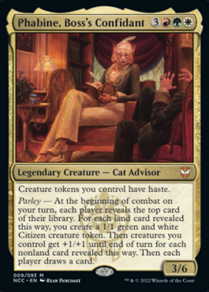 Phabine, Boss's Confidant [Streets of New Capenna Commander] MTG Single Magic: The Gathering | Red Claw Gaming