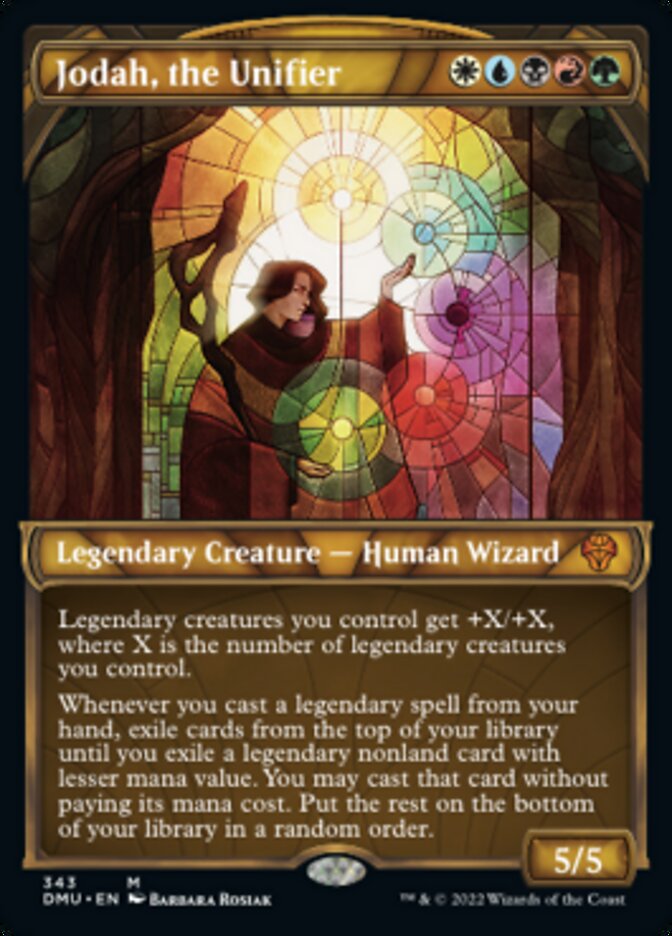 Jodah, the Unifier (Showcase Textured) [Dominaria United] MTG Single Magic: The Gathering | Red Claw Gaming