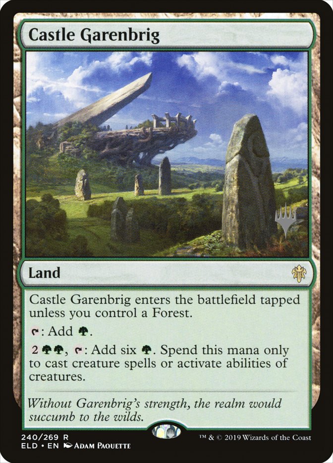 Castle Garenbrig (Promo Pack) [Throne of Eldraine Promos] MTG Single Magic: The Gathering | Red Claw Gaming