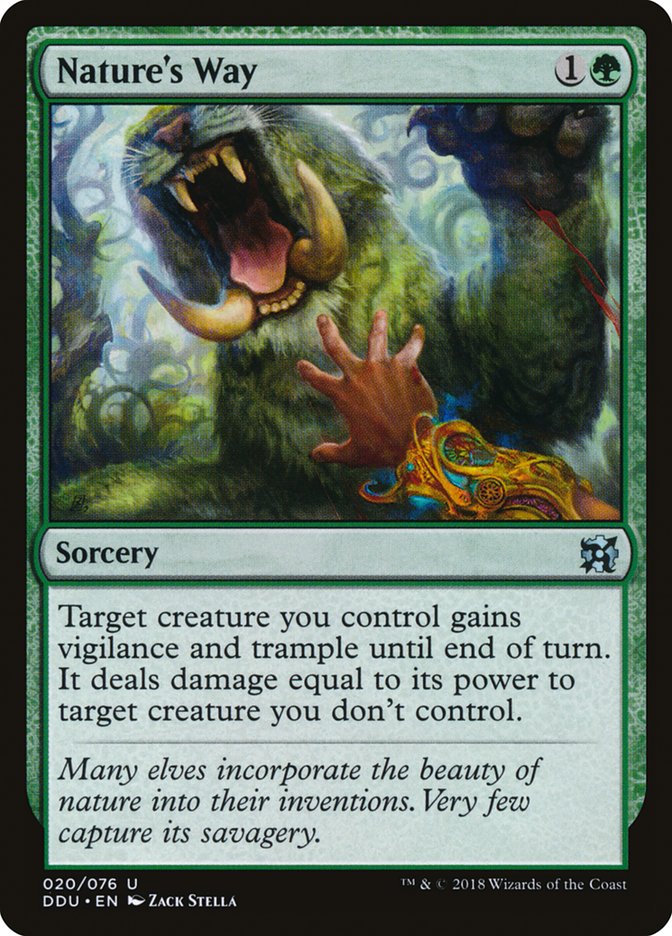 Nature's Way [Duel Decks: Elves vs. Inventors] MTG Single Magic: The Gathering | Red Claw Gaming