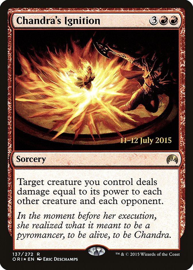 Chandra's Ignition [Magic Origins Prerelease Promos] MTG Single Magic: The Gathering | Red Claw Gaming