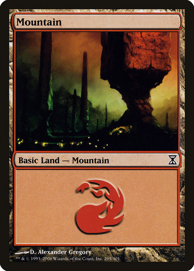 Mountain (295) [Time Spiral] MTG Single Magic: The Gathering | Red Claw Gaming