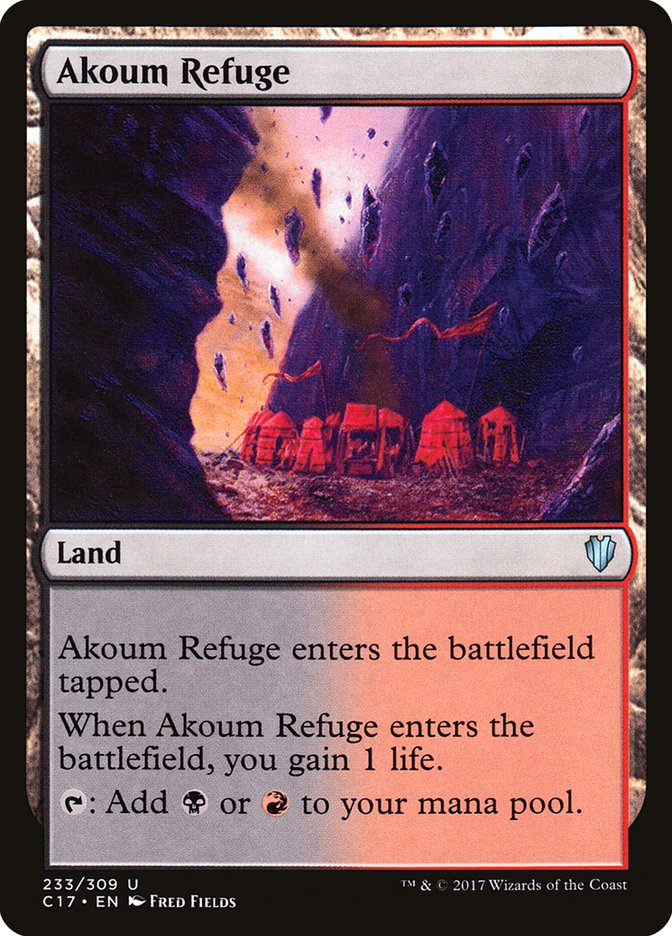 Akoum Refuge [Commander 2017] MTG Single Magic: The Gathering | Red Claw Gaming