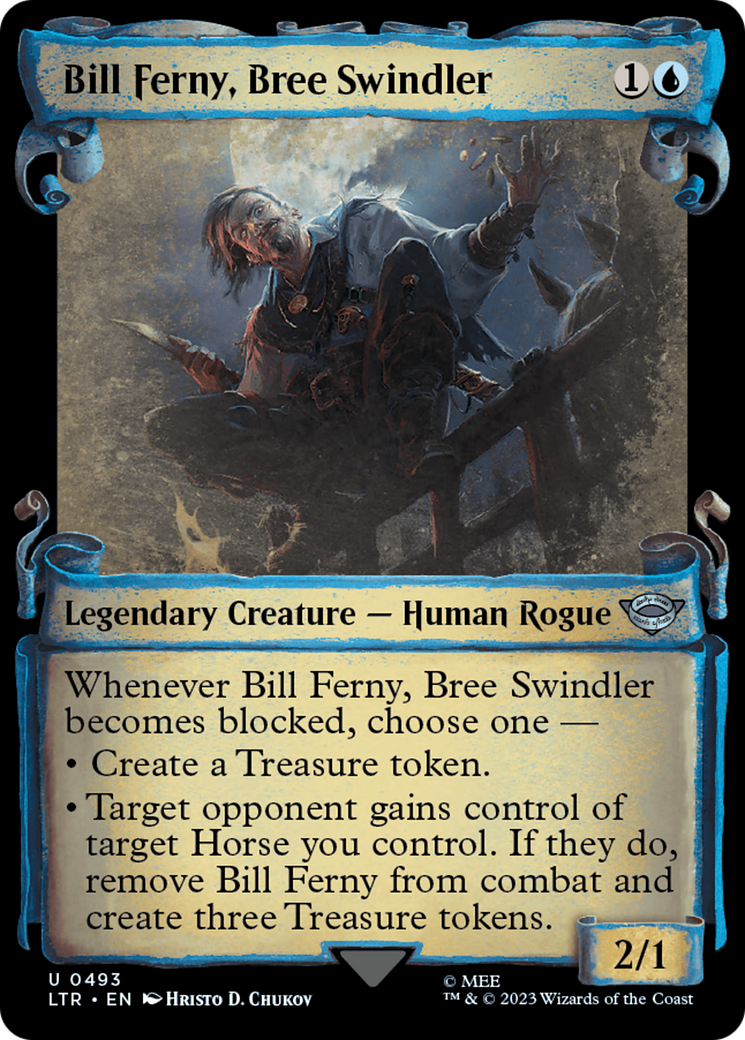 Bill Ferny, Bree Swindler [The Lord of the Rings: Tales of Middle-Earth Showcase Scrolls] MTG Single Magic: The Gathering | Red Claw Gaming
