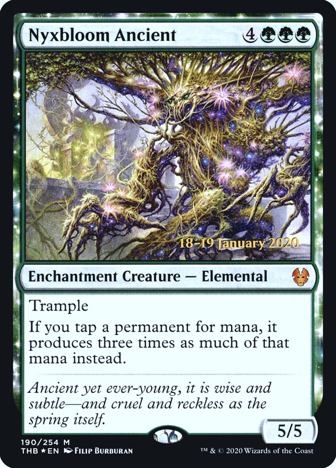 Nyxbloom Ancient [Theros Beyond Death Prerelease Promos] MTG Single Magic: The Gathering | Red Claw Gaming