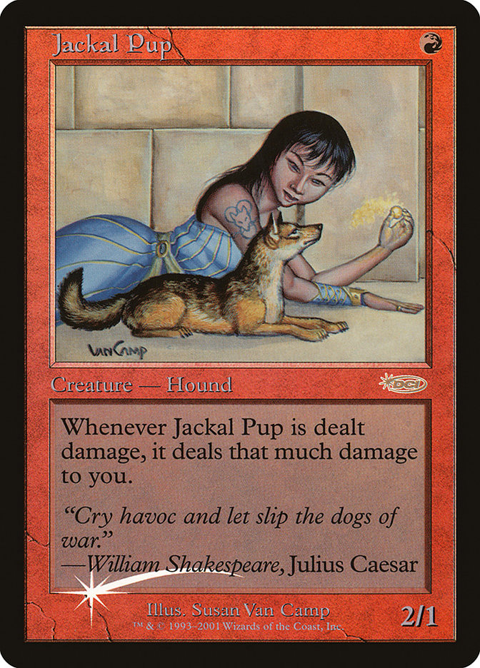 Jackal Pup [Friday Night Magic 2001] MTG Single Magic: The Gathering | Red Claw Gaming