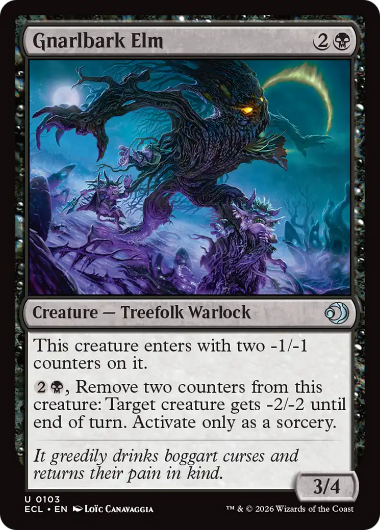 Gnarlbark Elm [Lorwyn Eclipsed] MTG Single Magic: The Gathering | Red Claw Gaming