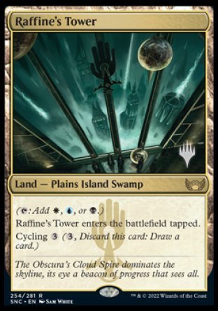 Raffine's Tower (Promo Pack) [Streets of New Capenna Promos] MTG Single Magic: The Gathering | Red Claw Gaming
