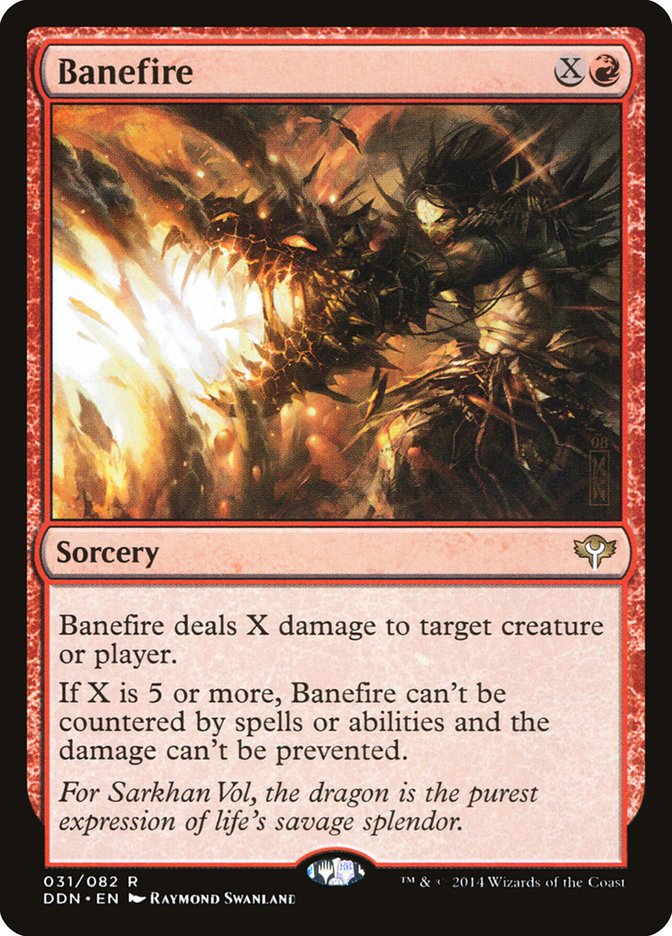Banefire [Duel Decks: Speed vs. Cunning] MTG Single Magic: The Gathering | Red Claw Gaming