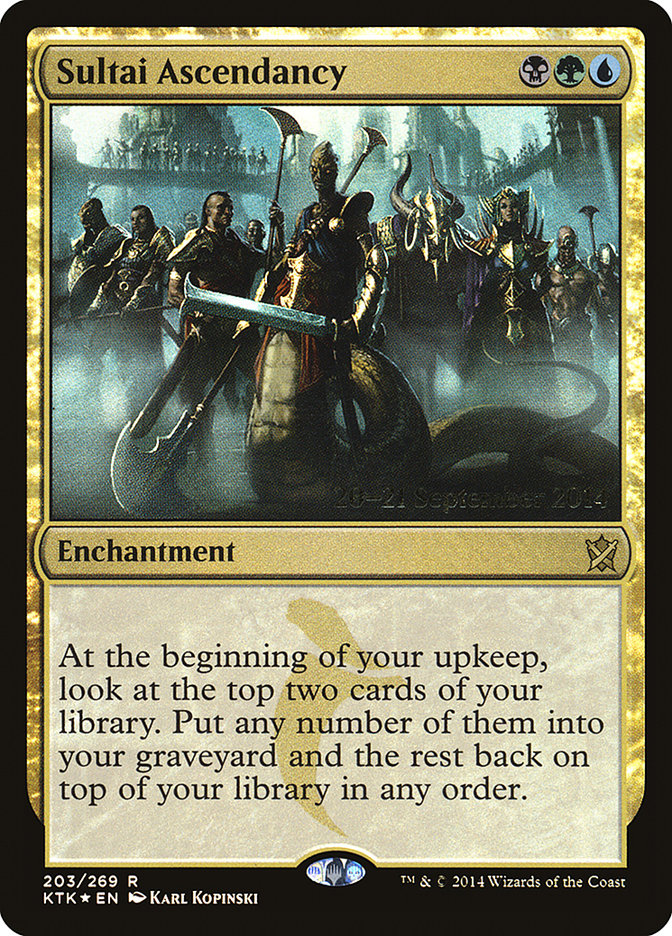 Sultai Ascendancy [Khans of Tarkir Prerelease Promos] MTG Single Magic: The Gathering | Red Claw Gaming