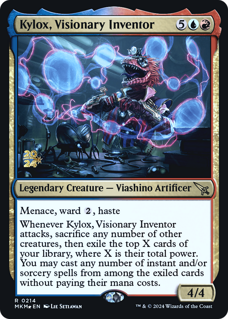 Kylox, Visionary Inventor [Murders at Karlov Manor Prerelease Promos] MTG Single Magic: The Gathering | Red Claw Gaming