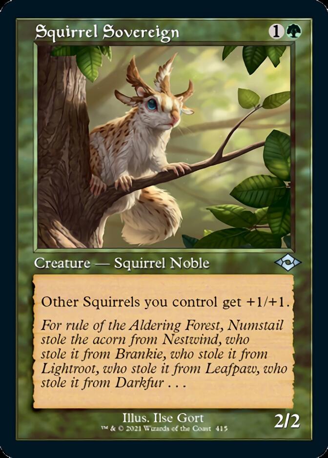Squirrel Sovereign (Retro Foil Etched) [Modern Horizons 2] MTG Single Magic: The Gathering | Red Claw Gaming