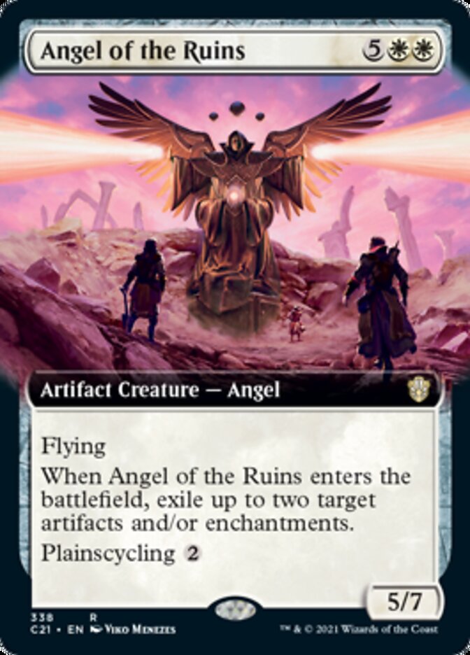 Angel of the Ruins (Extended Art) [Commander 2021] MTG Single Magic: The Gathering | Red Claw Gaming