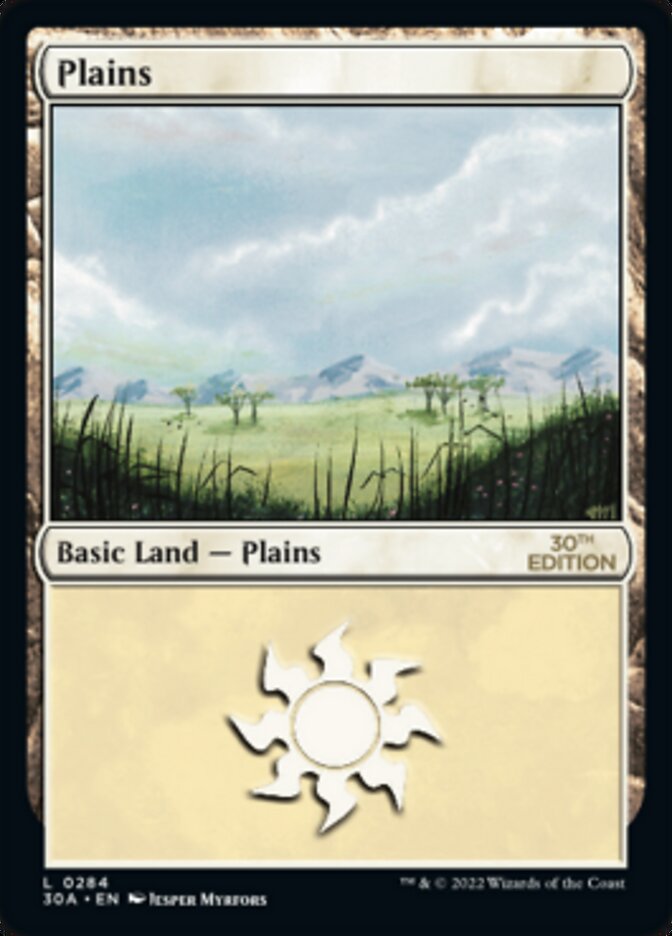 Plains (284) [30th Anniversary Edition] MTG Single Magic: The Gathering | Red Claw Gaming