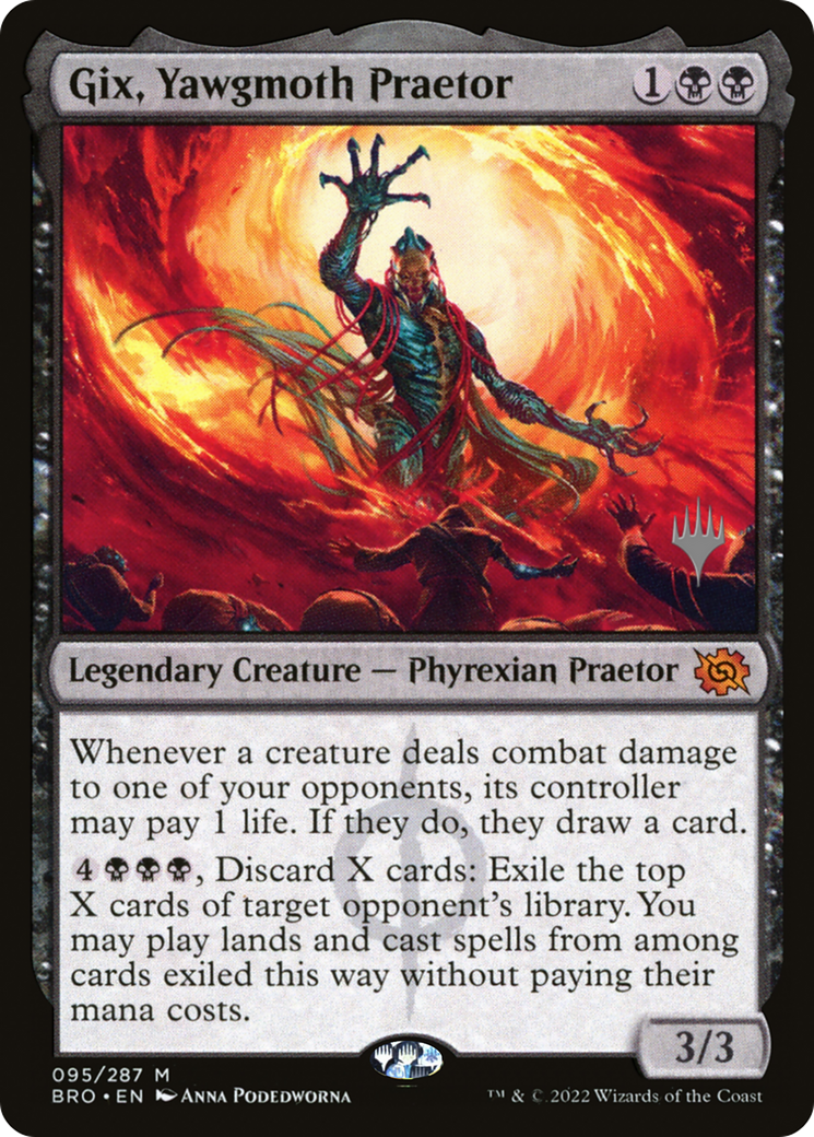 Gix, Yawgmoth Praetor (Promo Pack) [The Brothers' War Promos] MTG Single Magic: The Gathering | Red Claw Gaming